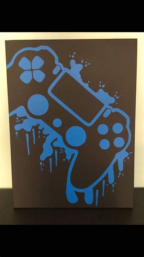 Playstation 4 Video Game Controller Painting Video Game Art Hand