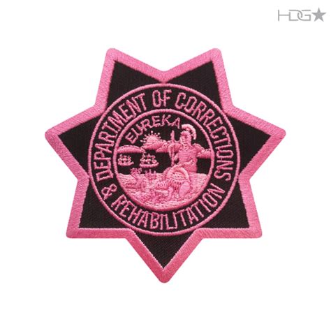 Cdcr Pink Badge Patch Hdg Tactical