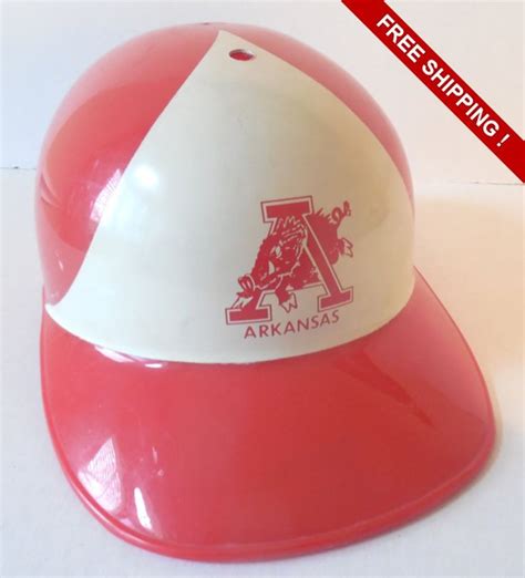Alabama baseball cap, alabama hat, alabama helmet, ncaa alabama hat, arkansas razorbacks apparel, safety helmets for construction. RARE Vintage University of Arkansas Razorbacks Plastic ...