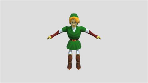Lowpoly Ps1n64 Style Link Zelda Download Free 3d Model By Ps1guy