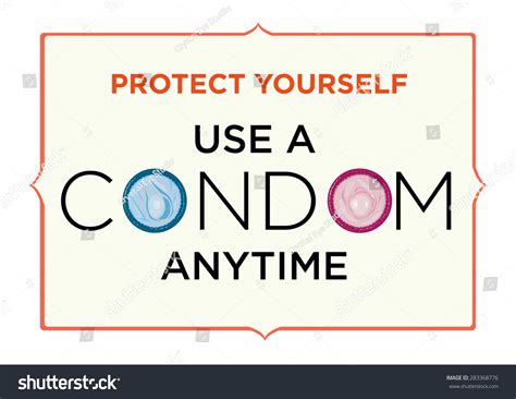 Use Condom Anytime Poster Awareness Campaign Vector De Stock Libre De Regalías 283368776