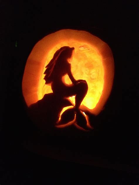 Mermaid Pumpkin Pumpkin Carving Pumkin Carving Carving