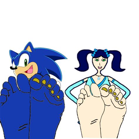 sonic and jenny madson s golden pedicure nails by bernadettedonaldson on deviantart