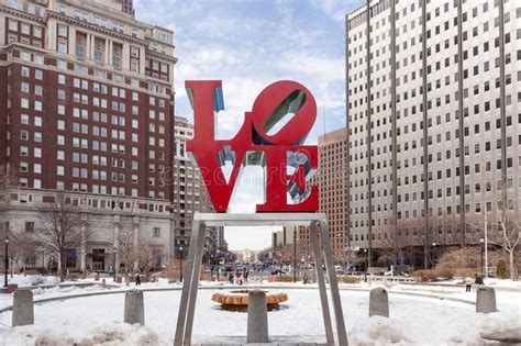 Love Park Philadelphia Editorial Stock Image Image Of Tourism