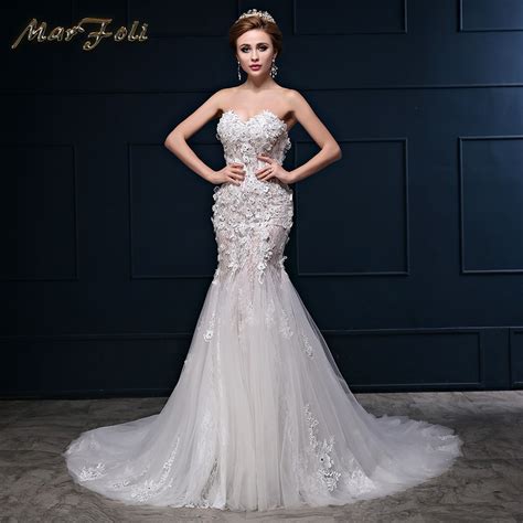 Real Photos Elegant Crystal Beaded Wedding Dresses With Lace Flower