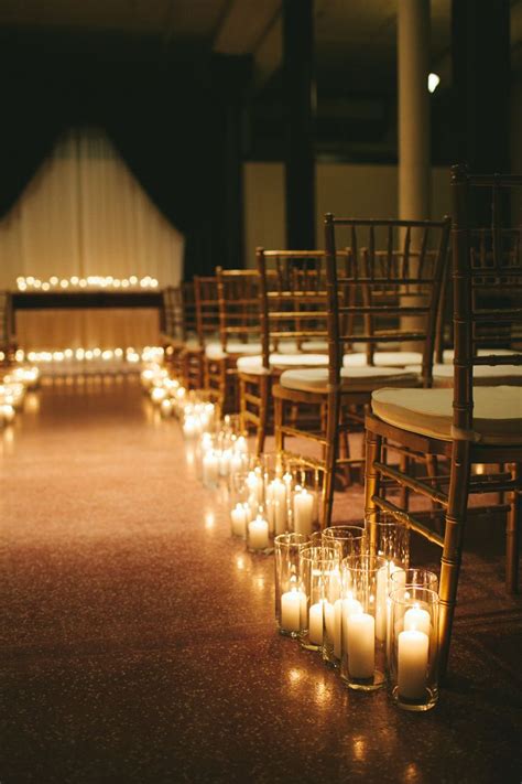 Romantic Candlelit Evening Wedding Wedding Ceremony Decorations