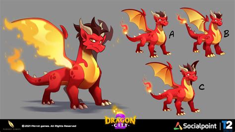 Cartoon Dragon From Dragon City