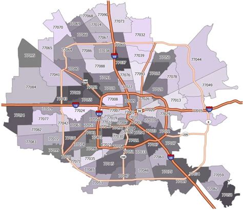 Houston Zip Code Map Gis Geography