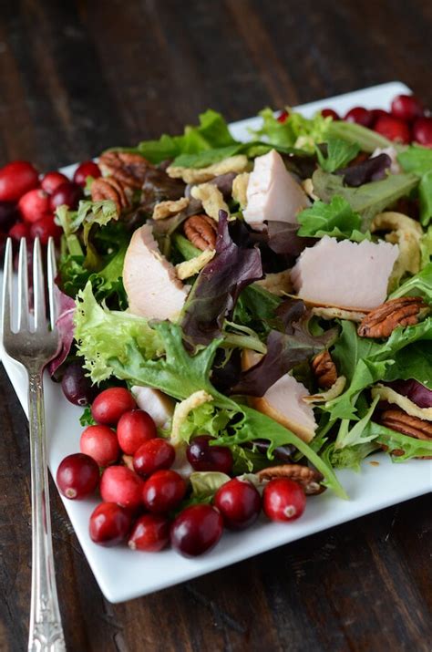 Turkey Salad With Cranberry Vinaigrette The Novice Chef