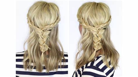 If you have thin hair, sometimes it's difficult to another life saver shoulder length hairstyle is the edgy dutch braid. Beautiful Braid for Medium Length Hair - YouTube