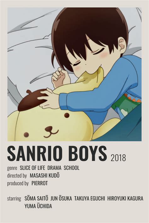 Sanrio Boys Poster Anime Films Anime Reccomendations Anime Titles