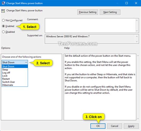 Change Default Action Of Shut Down Windows Dialog In Windows 10 Tutorials