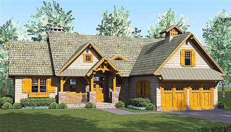 Rustic Craftsman Lodge 17742lv Architectural Designs House Plans
