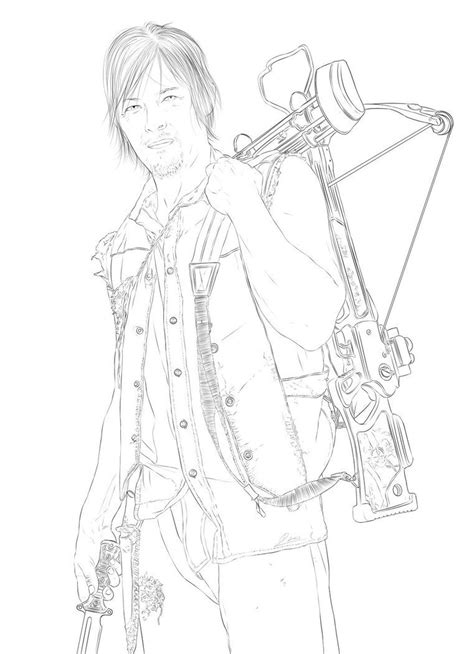 Maybe you would like to learn more about one of these? The Walking Dead Daryl Coloring Pages | Pintar piso ...