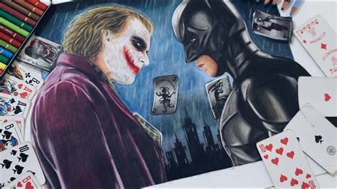 Drawing Batman Vs Joker Batman Dark Knight Youtube