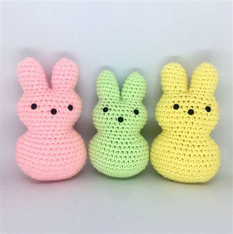 Bunny Easter Peeps Pattern By Neogurumi Easter Crochet Crochet Bunny