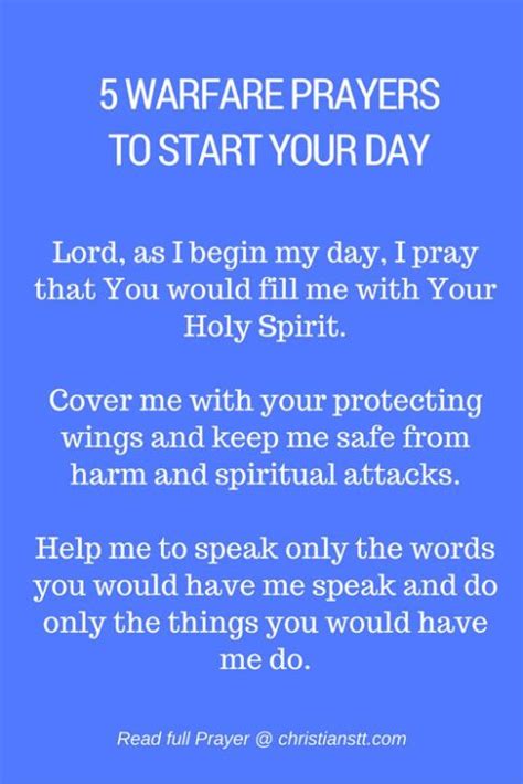 Spiritual Warfare Prayers To Start The Day Spiritual Warfare Prayers