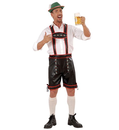 Lederhosen Fancy Dress Costume Oktoberfest Germany German Outfit L Mens