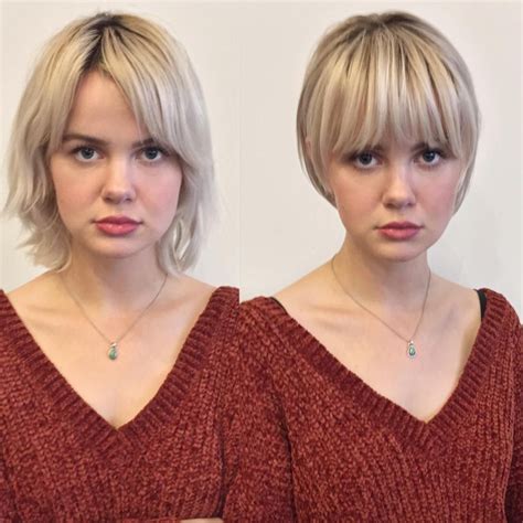Pin By Hairstyles Compendium On Before And After Hair Makeovers I Long To Short Hair Short Bob