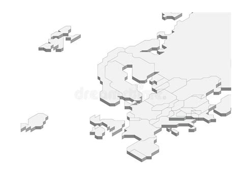 Mapa Pol Tico Isom Trico De Europa Ilustraci N Del Vector Ilustraci N De Grecia Islandia
