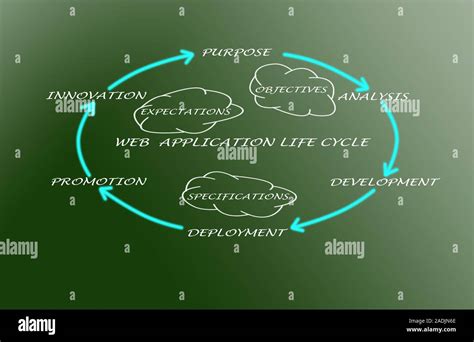 Diagrama Del Ciclo De Vida De Aplicaciones Web Fotografía De Stock Alamy