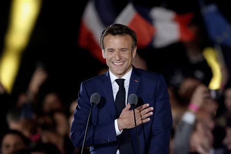 After His Victory In The French Presidential Elections Emmanuel Macron