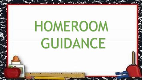 Homeroom Guidance Powerpoint Presentation Ppt