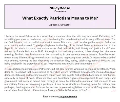 The Complexity Of Patriotism Defining And Understanding True