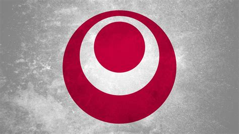 Papel De Parede Japão Ilustração Vermelho Logotipo Círculo Rosa
