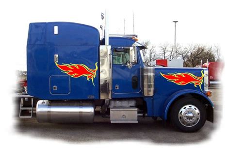 Truck Graphics Package 12 Semi Flame Graphics 2 Color