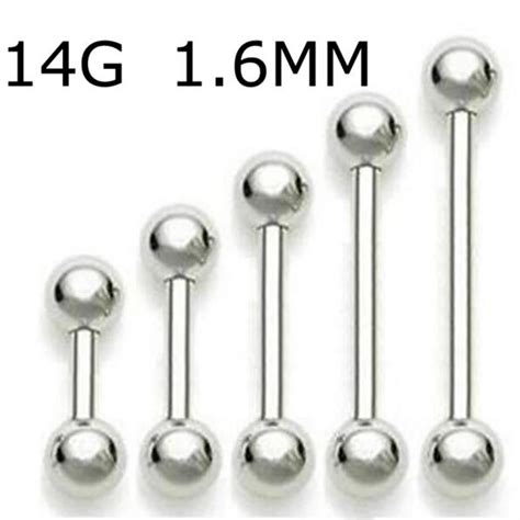 2piece 14g Stainless Steel New Body Piercing Jewelry Nipple Ring Sexy