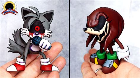 Fnf Making Tailsexe And Knucklesexe Sculptures Timelapse Vs Sonic
