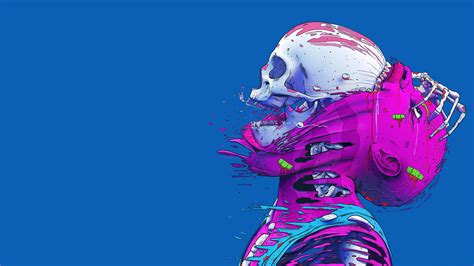 Cyberpunk Skull Wallpapers Wallpaper Cave