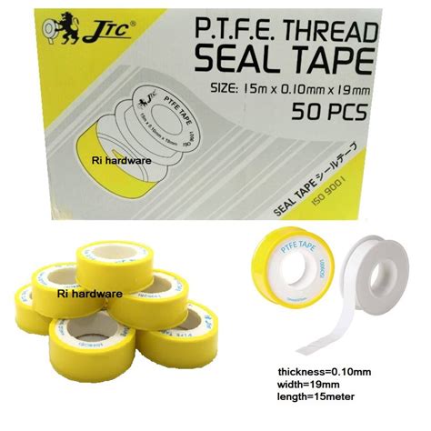 Jtc Seal White Tape Thread Seal Tape Ptfe Plumbing Plumber Pipe Mm