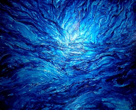 Abstract Blue Painting Large Original Heavily Textured Contemporary 4ft X 5ft Modern Artwork