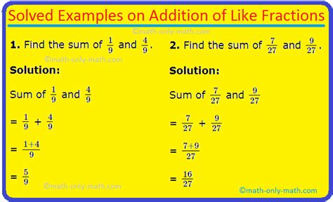Addition Of Mixed Fractions Adding Mixed Numbers Add Mixed Number