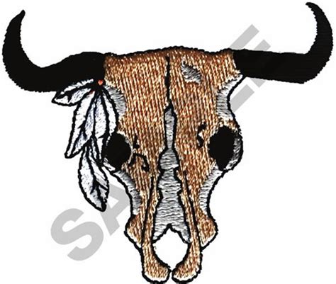 Buffalo Skull Embroidery Designs Machine Embroidery Designs At