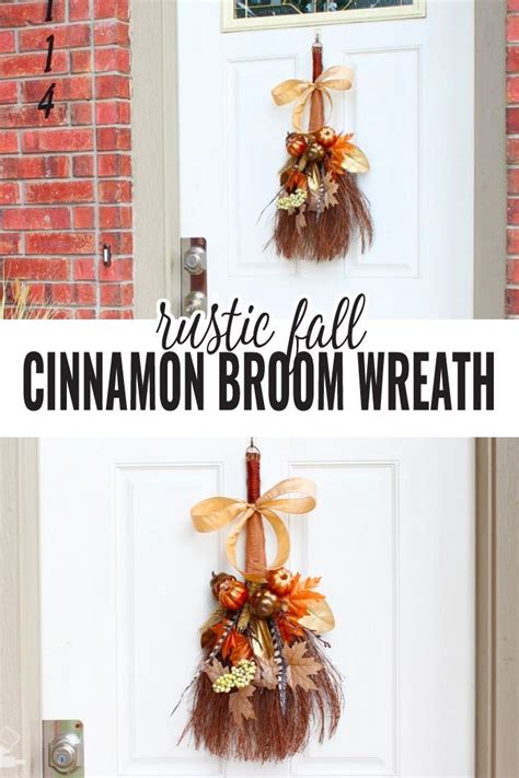 Grab A Cinnamon Broom From The Store And Add Some Fall Florals To It