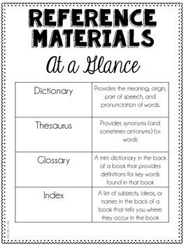 Second grade ca state standard on which reference material to use. Reference Materials (L.5.4c) by Jennifer Findley | TpT