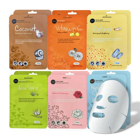 celavi essence facial face mask 6x2 sheet korea skin care moisturizing 12 pack