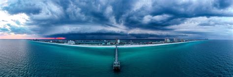 Panoramic Beach Storm Pensacola Vibes