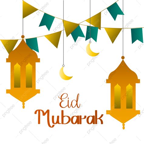 Gambar Salam Idul Fitri Dengan Lentera Emas Ramadan Islam Dekorasi