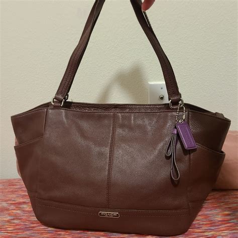 Coach Bags Coach Park Leather Carrie Tote Shoulder Bag F23284