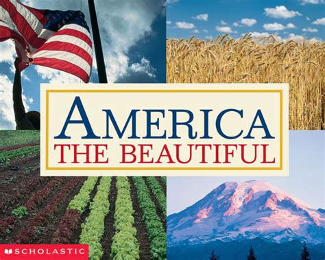 America The Beautiful By Katharine Lee Bates Paperback Book The