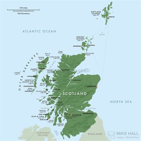 Maps Of Scottish Islands Mike Hall
