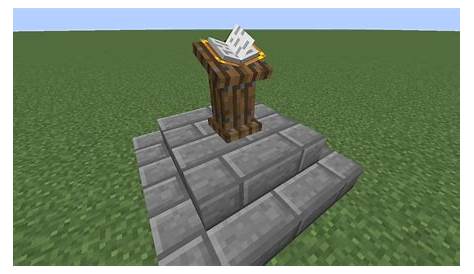 How To Make A Lectern Minecraft