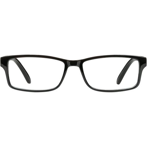 m readers men s scratch resistant fraizer 1 00 rectangle reading glasses with case black