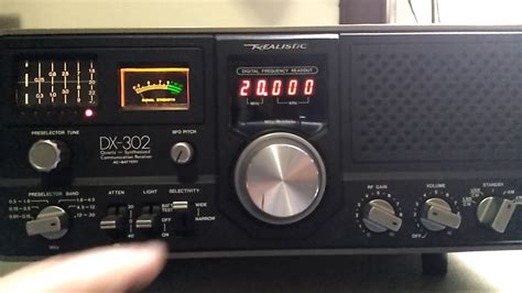 Vintage Radio Shack Realistic Dx 302 Wwv Time Signal From Fort Collins Colorado Usa 20000