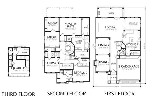 Best 2 Story House Plans Two Story Home Blueprint Layout Residential