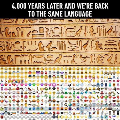 are emojis the same as hieroglyphs beyondbones